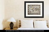 Framed Print, World Old Map Created By Nicholas Visscher Published In Amsterdam 1652 - Essentials from JayCar
