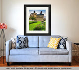 Framed Print, Gardens And The Howard Peters Rawlings Conservatory At Sunset In - Essentials from JayCar