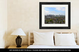 Framed Print, Boston City Skyscrapers And Charlestown From The Top Of Bunker Hill Monument - Essentials from JayCar
