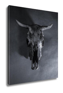 Gallery Wrapped Canvas, Black Bulls Skull - Essentials from JayCar