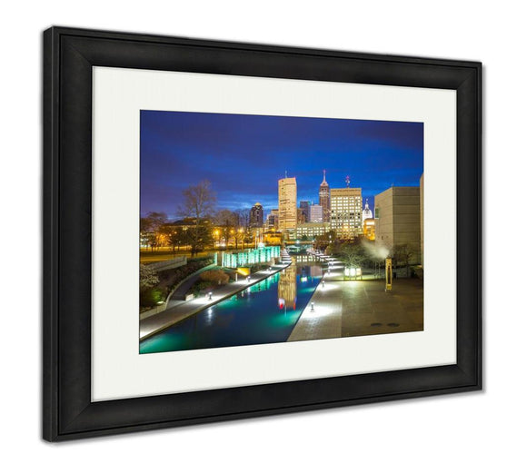Framed Print, Downtown Indianapolis Skyline - Essentials from JayCar