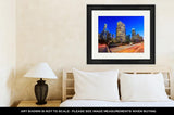 Framed Print, Downtown Los Angeles Skyline During Rush Hour - Essentials from JayCar
