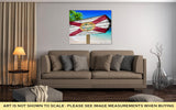 Gallery Wrapped Canvas, Florida Flag Wooden Sign On Beach - Essentials from JayCar