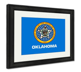 Framed Print, Flag Of Oklahoma USA - Essentials from JayCar