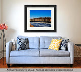 Framed Print, The Famed Philadelphia Boathouse Row In Fairmount Dam Fishway - Essentials from JayCar