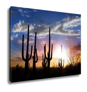 Gallery Wrapped Canvas, Saguaro Sunset - Essentials from JayCar