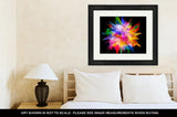 Framed Print, Explosion Of Colored Powder Isolated On Black Power And Art Concept Abstract - Essentials from JayCar