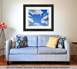 Framed Print, Sky Blue Sky And Clouds Blue Sky Beautiful Blue Sky Beautiful Sky And Clouds In - Essentials from JayCar