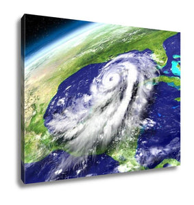 Gallery Wrapped Canvas, Orbit View Of Hurricane Matthew - Essentials from JayCar
