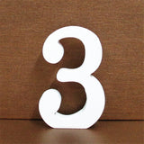 White Wooden Letters, numbers and symbols - Essentials from JayCar