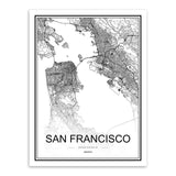 Black White World City Maps - Essentials from JayCar