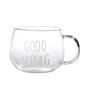 Good Morning Coffee Glass Mug - Essentials from JayCar